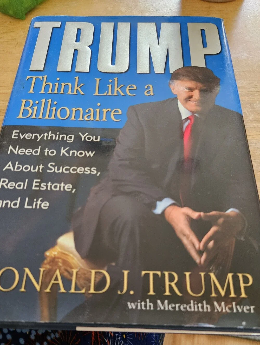Donald Trump Hardcover Book - Think Like a Billionaire